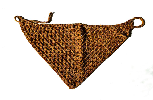 Caramel crochet bandana