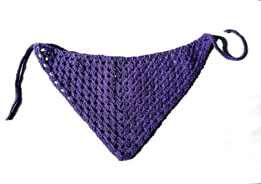 Lilac crochet bandana